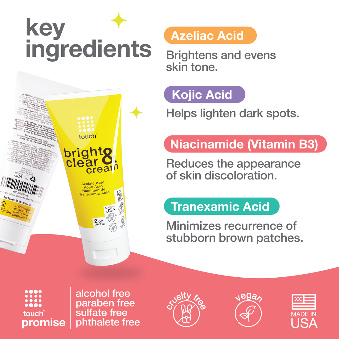 TOUCH BRIGHT & CLEAR CREAM - 60ml
