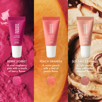 SUMMER FRIDAYS THE SWEET SUMMER MINI LIP BUTTER BALM TRIO SET