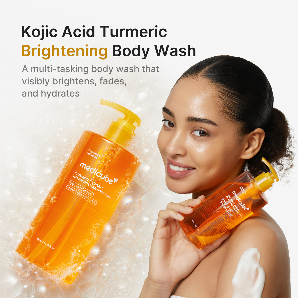 MEDICUBE KOJIC ACID TURMERIC BRIGHTENING BODY WASH -