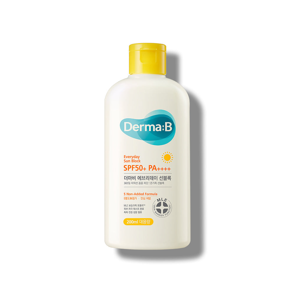 DERMA B EVERYDAY SUN BLOCK SUNSCREEN SPF50+ PA++++ - 200ml