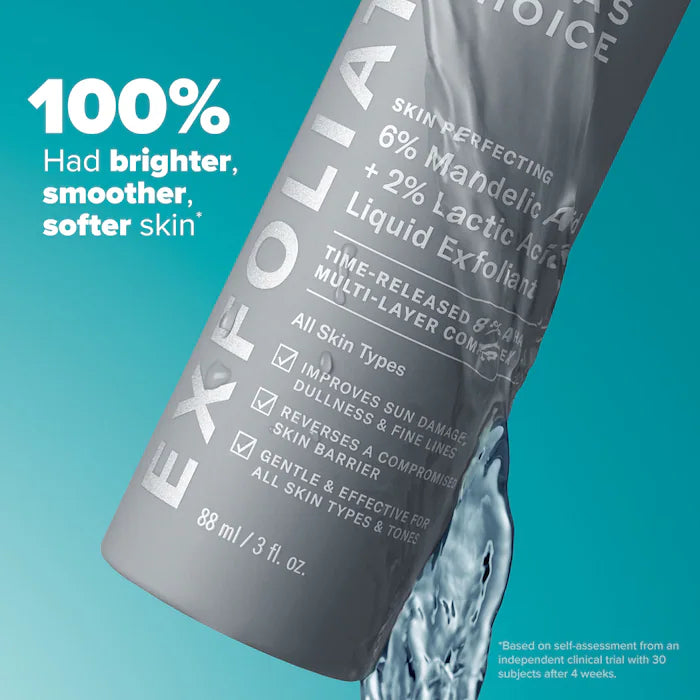 PAULA’S CHOICE SKIN PERFECTING 6% MANDELIC ACID + 2% LACTIC ACID EXFOLIANT