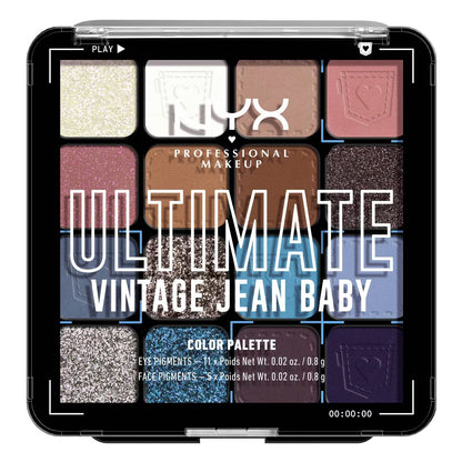 NYX PROFESSIONAL ULTIMATE EYESHADOW PALLETTE - VINTAGE JEAN BABY