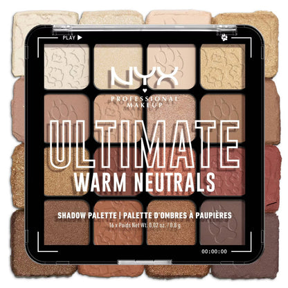 NYX PROFESSIONAL ULTIMATE EYESHADOW PALLETTE - WARM NEUTRALS