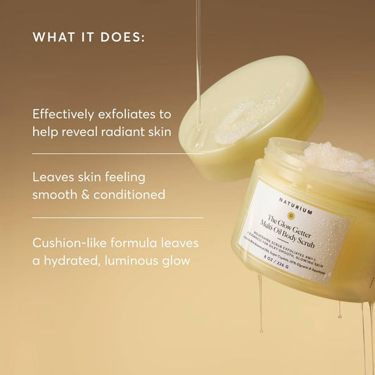 NATURIUM THE GLOW GETTER BODY SCRUB - 8oz