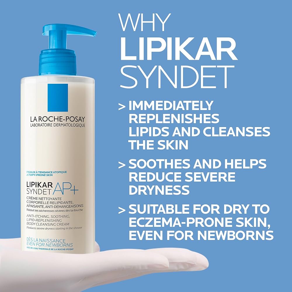 LA ROCHE POSAY LIPIKAR SYNDET AP+ LIPID-REPLENISHING CREAM WASH - 400ml