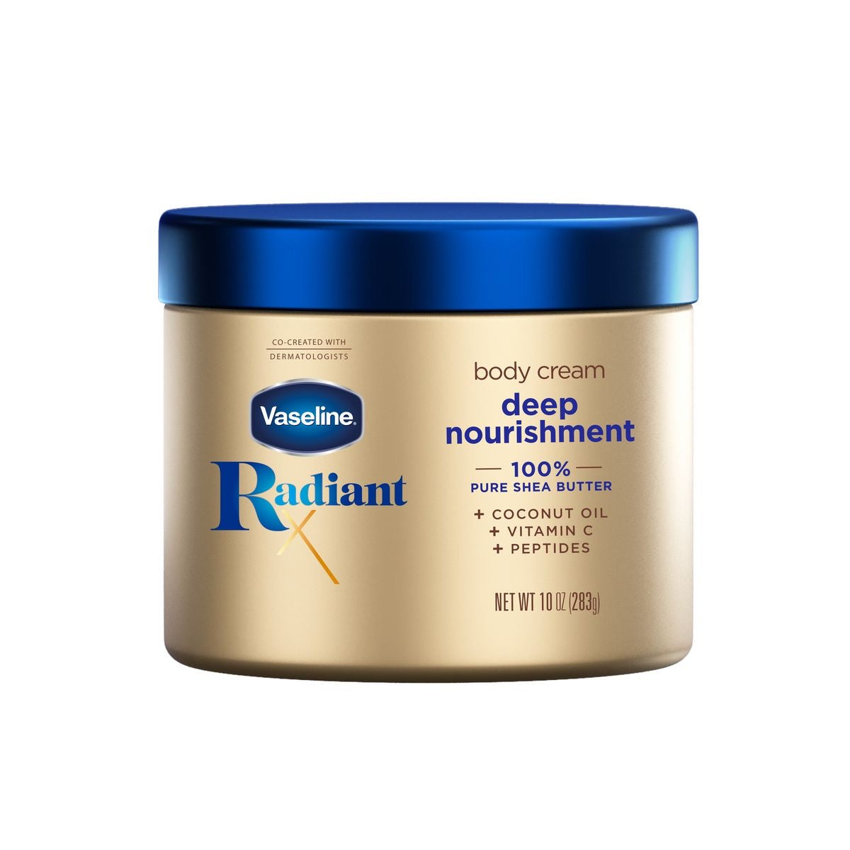 VASELINE RADIANT X DEEP NOURISHMENT BODY CREAM - 10oz