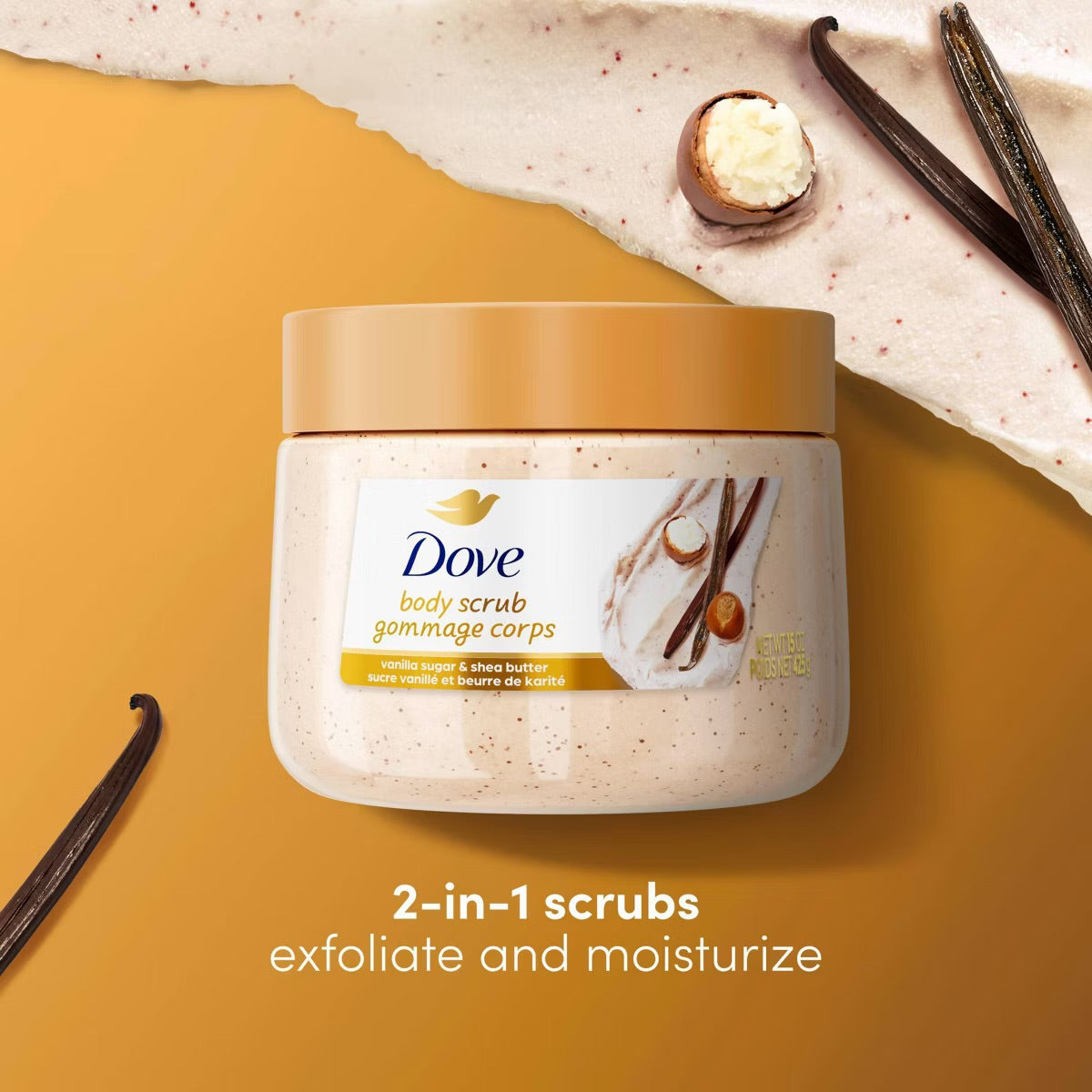 DOVE BROWN SUGAR & COCONUT BUTTER SCRUB - 15OZ
