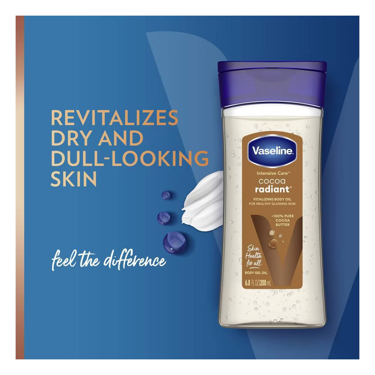 VASELINE INTENSIVE CARE COCOA RADIANT GEL OIL - 200ml