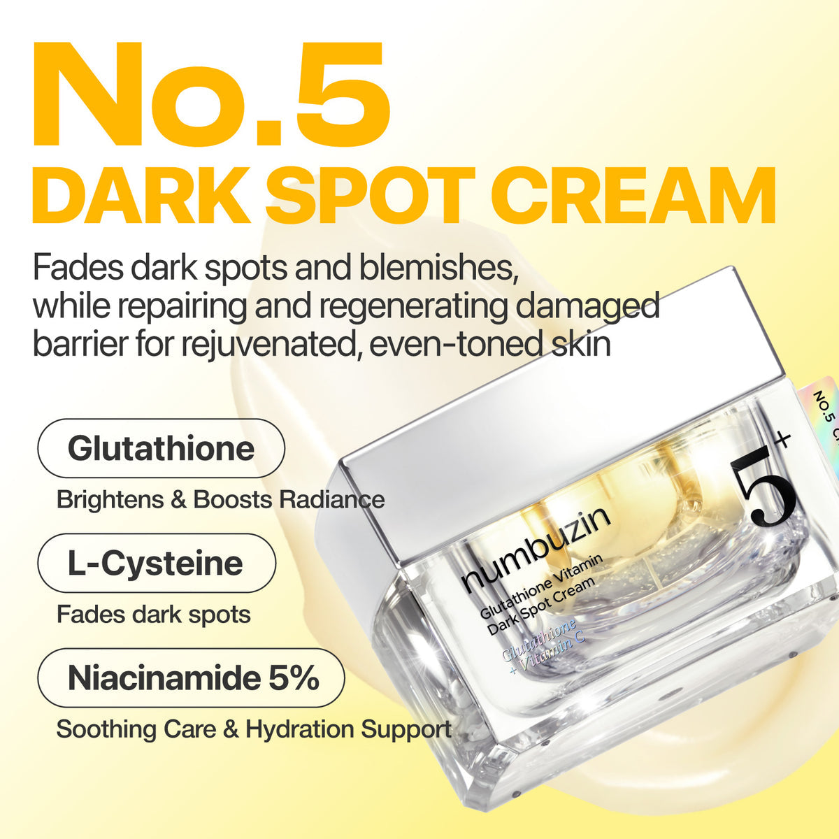 NUMBUZIN NO.5+ GLUTHATIONE VITAMIN DARK SPOT SERUM - 50ml