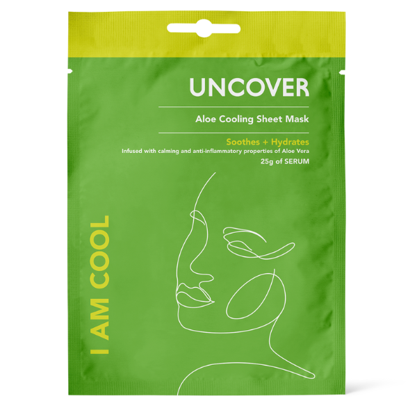 UNCOVER I AM COOL ALOE VERA CALMING SHEET MASK