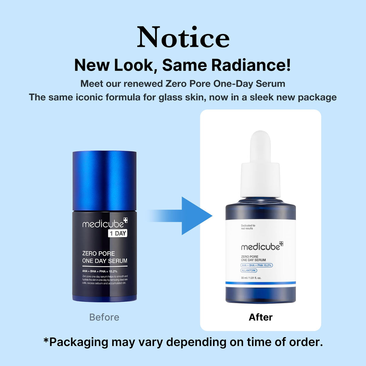 MEDICUBE ZERO PORE ONE-DAY SERUM - 30ml