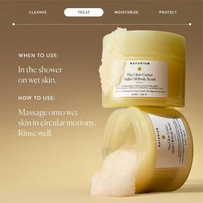 NATURIUM THE GLOW GETTER BODY SCRUB - 8oz