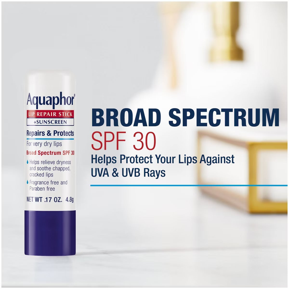 AQUAPHOR LIP BALM REPAIR CHAP STICK SPF30 - 2 in 1 pack