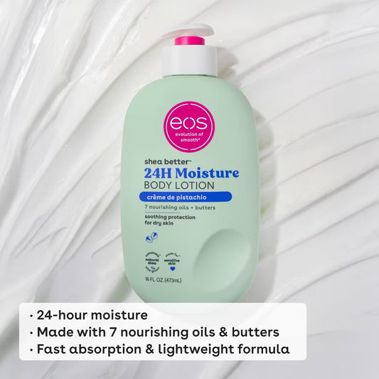 EOS  SHEA BETTER 24H MOISTURE CRÈME DE PISTACHIO BODY LOTION - 16oz