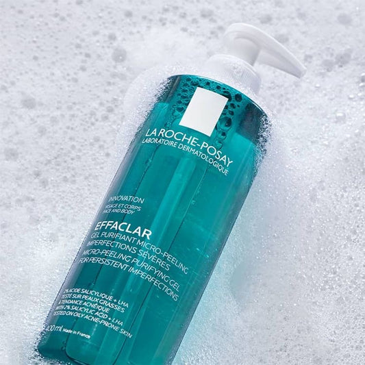 LA ROCHE POSAY EFFACLAR MICRO-PEELING PURIFYING GEL CLEANSER(WITH SALICYLIC ACID FOR FACE AND BODY)