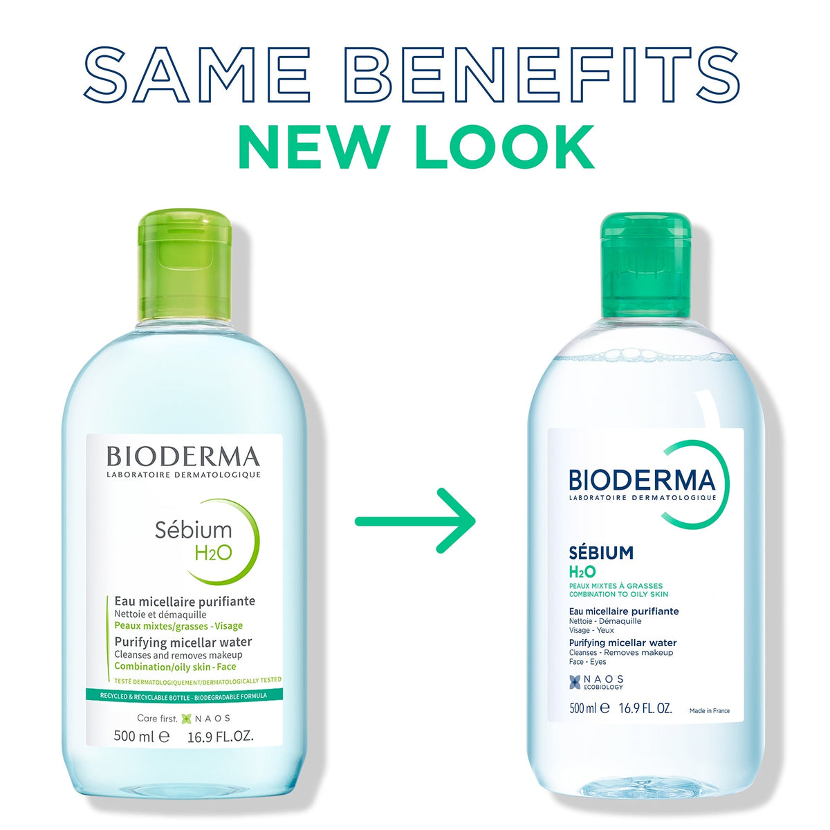 BIODERMA SEBIUM H20 MICELLAR WATER - 500ml