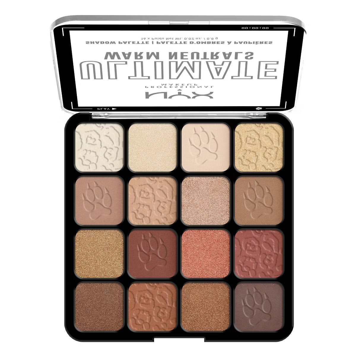 NYX PROFESSIONAL ULTIMATE EYESHADOW PALLETTE - WARM NEUTRALS