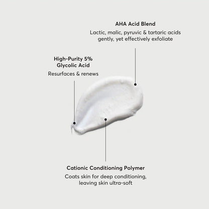 NATURIUM THE SMOOTHER GLYCOLIC ACID EXFOLIATING BODY WASH - 500ml
