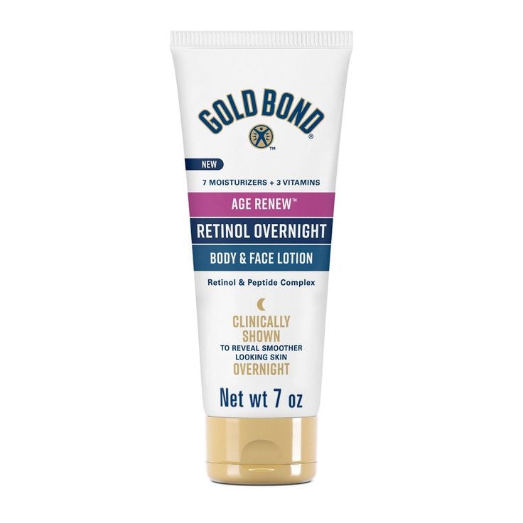 GOLD BOND AGE RENEW RETINOL OVERNIGHT BODY & FACE LOTION