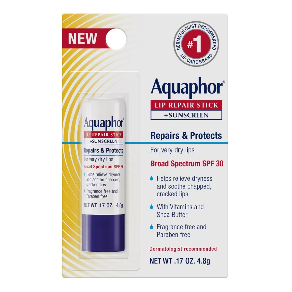 AQUAPHOR LIP BALM REPAIR CHAP STICK SPF30