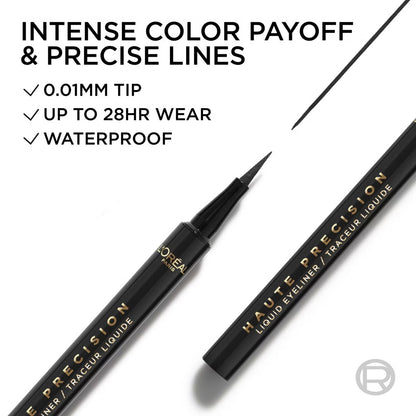 L’ORÉAL PARIS HAUTE PRECISION WATERPROOF FELT TIP LIQUID EYELINER - 9ml