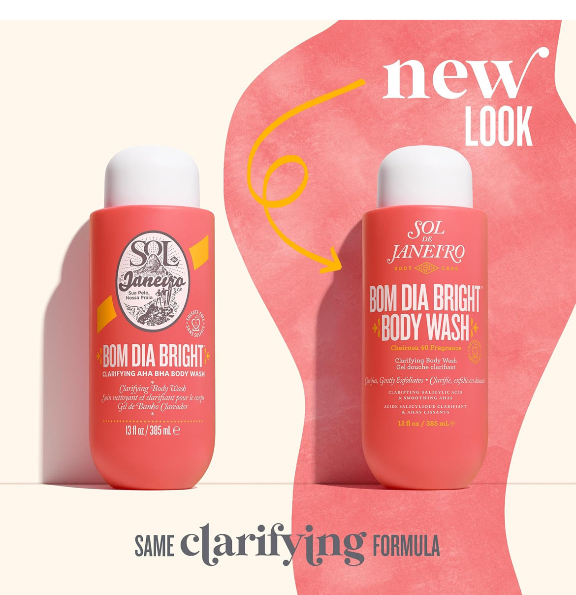 SOL DE JANEIRO BOM DIA BRIGHT AHA BHA BODY WASH - 385ml