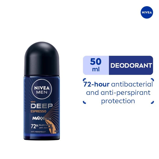 NIVEA MEN DEEP EXPRESSO 72H ROLL ON DEODORANT