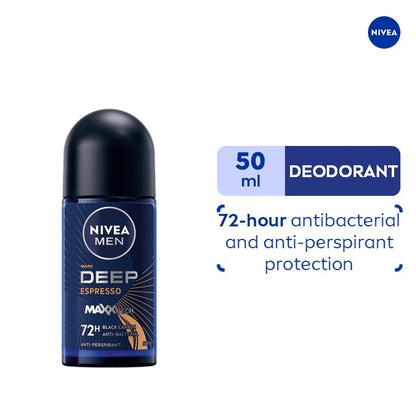 NIVEA MEN DEEP EXPRESSO 72H ROLL ON DEODORANT