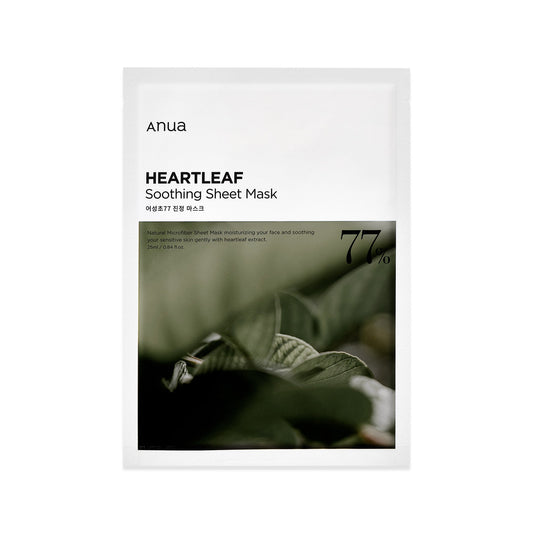 ANUA HEARTLEAF 77% SOOTHING SHEET MASK