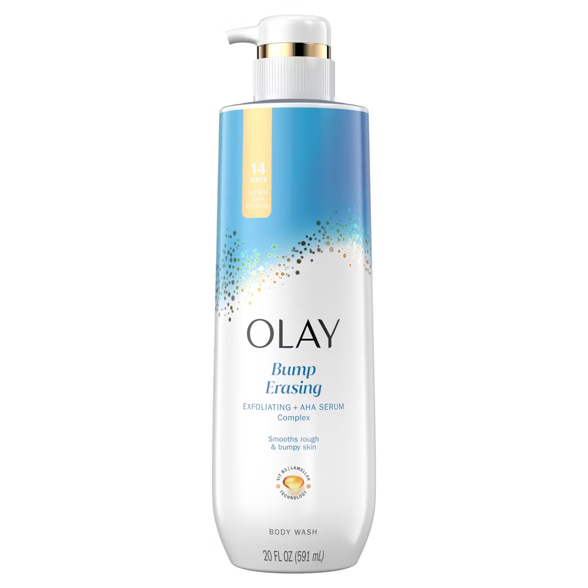 OLAY EXFOLIATING BODY WASH WITH AHA - 20oz