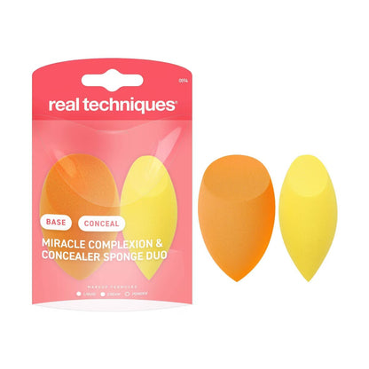REAL TECHNIQUES MIRACLE COMPLEXION + CONCEALER SPONGE DUO - 2pcs