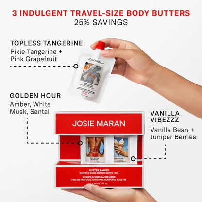JOSIE MARAN BABIES 3 PIECE BODY BUTTER MINI KIT