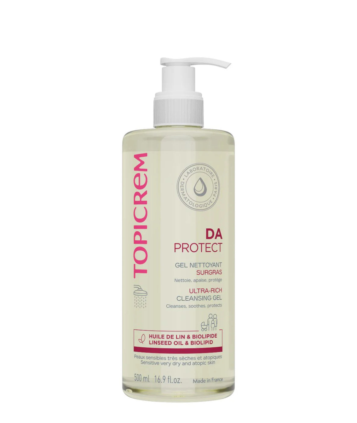 TOPICREM DA PROTECT ULTRA-RICH CLEANSING GEL - 500ml