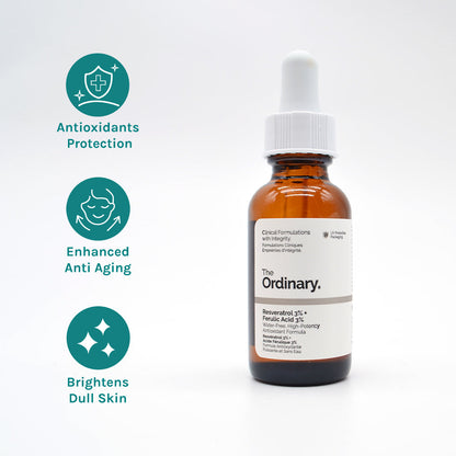 THE ORDINARY RESVERATROL 3% + 3% FERULIC ACID ANTIOXIDANT SERUM - 30ml