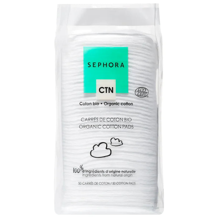 SEPHORA COLLECTION ORGANIC COTTON PADS - 50 pads