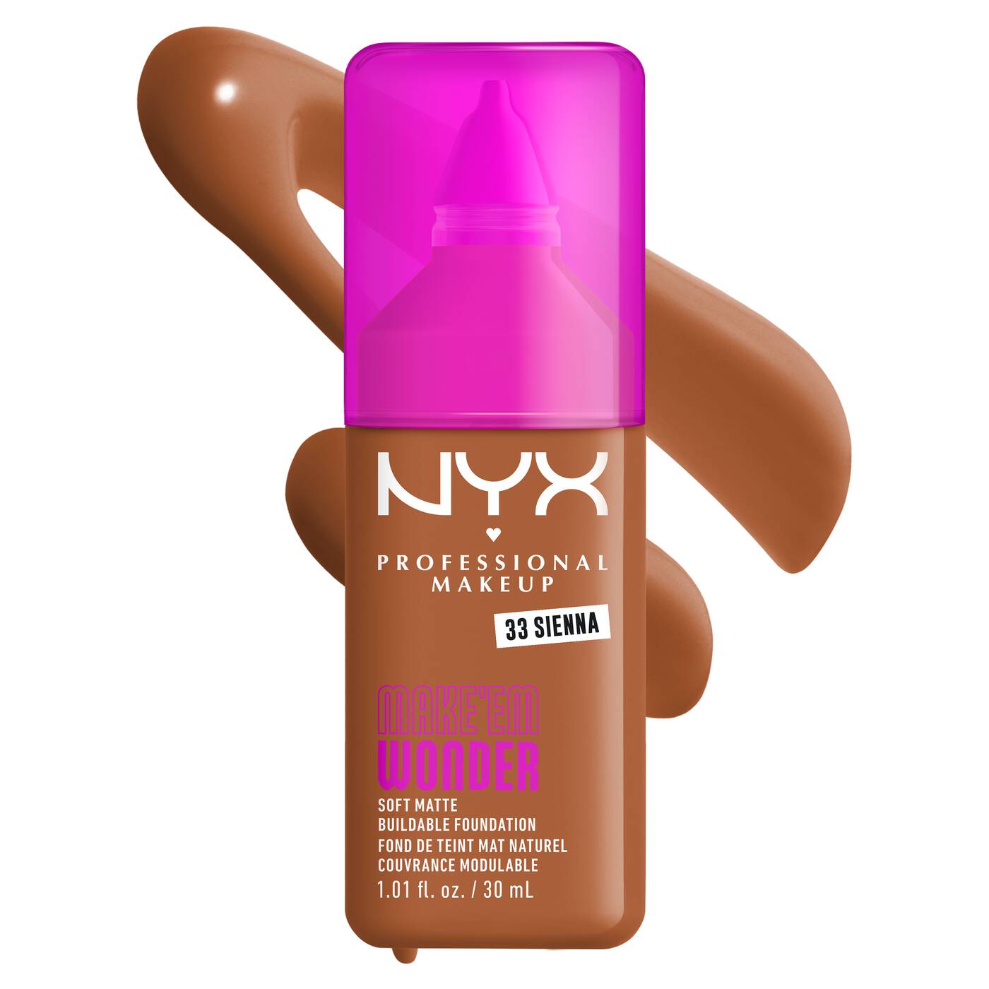 NYX MAKE ‘EM WONDER™ SOFT MATTE BUILDABLE FOUNDATION - 30ml