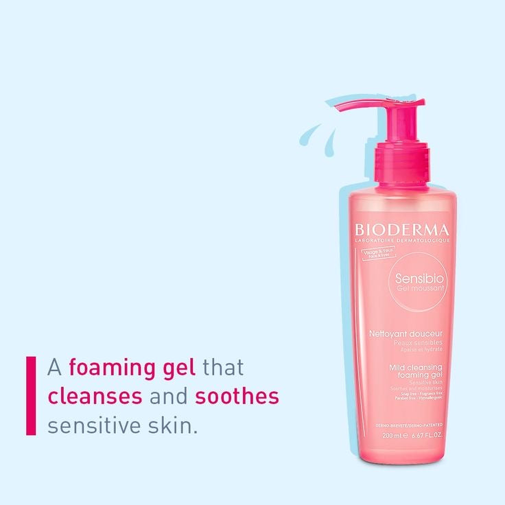 BIODERMA SENSIBIO FOAMING GEL FACIAL CLEANSER - 500ml