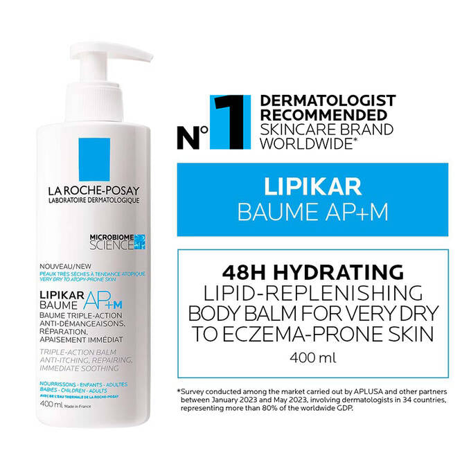 LA ROCHE POSAY 
LIPIKAR BAUME AP+M MOISTURIZER - 400ml