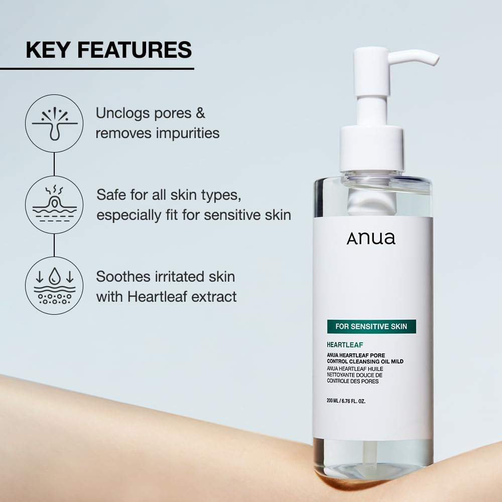 ANUA HEARTLEAF PORE CONTROL CLEANSING OIL MILD - 200ml