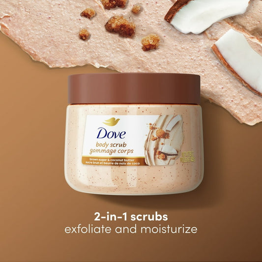 DOVE BROWN SUGAR & COCONUT BUTTER SCRUB - 15OZ