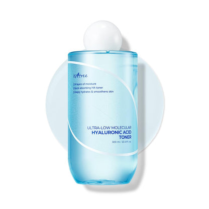 ISNTREE ULTRA-LOW MOLECULAR HYALURONIC ACID TONER - 300ml