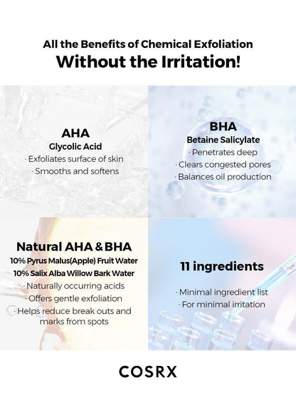 COSRX AHA/BHA CLARIFYING TREATMENT TONER - 150ml