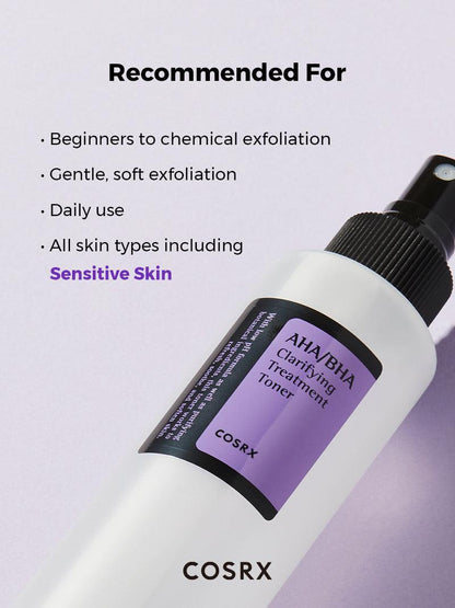 COSRX AHA/BHA CLARIFYING TREATMENT TONER - 150ml