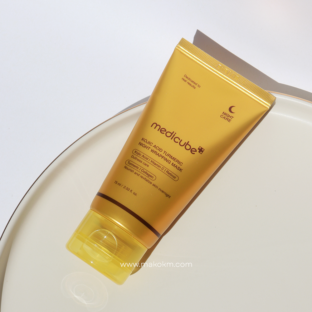 MEDICUBE KOJIC ACID TURMERIC NIGHT WRAPPING MASK - 75ml