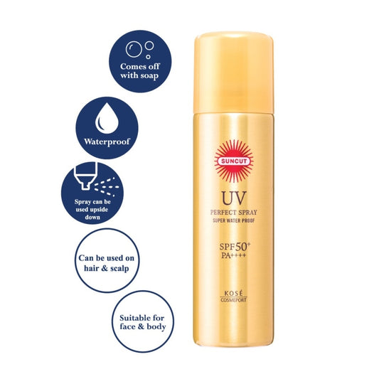 KOSE SUNCUT UV PROTECT SPRAY SUPER WATERPROOF SPF 50+ PA++++