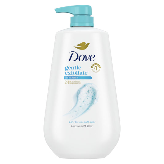 DOVE GENTLE EXFOLIATE BOSY WASH WITH SEA MINERALS - 30.6oz