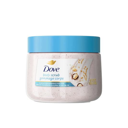 DOVE MACADAMIA & RICE MILK BODY SCRUB - 15oz