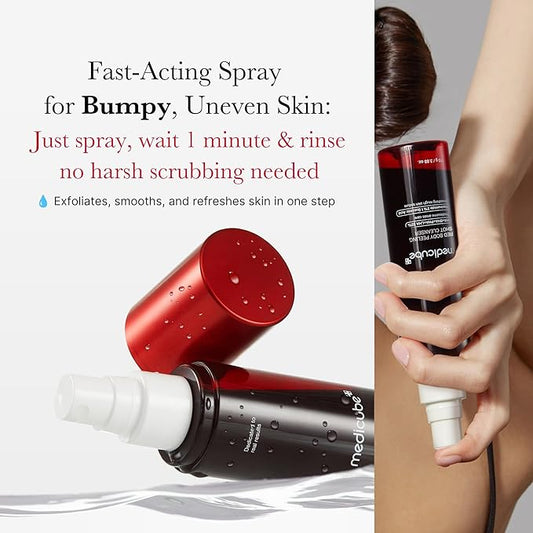 MEDICUBE RED ACNE PEELING SHOT EXFOLIATING BODY SPRAY CLEANSER - 110g