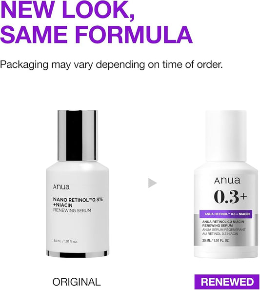 ANUA RETINOL 0.3% + NIACIN RENEWING SERUM - 30ml
